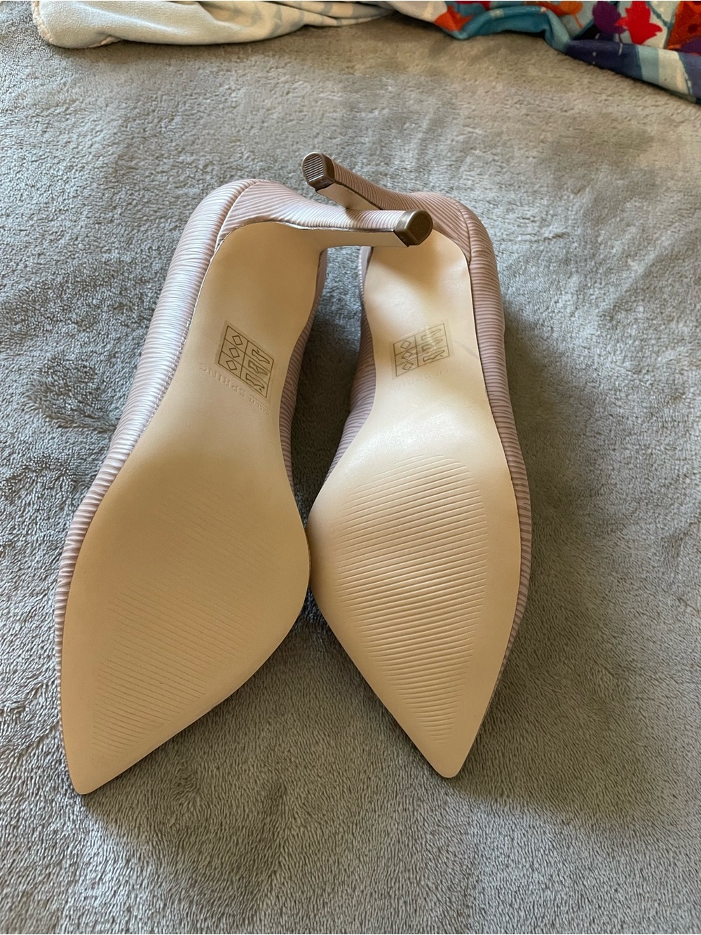 Call It Spring Ribbed Pointed-Toe Pumps in Taupe - Picture 3 of 9